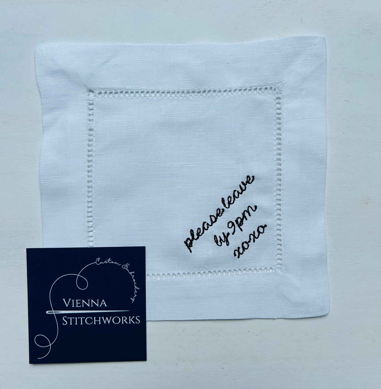 Please leave by 9pm Cocktail Napkins