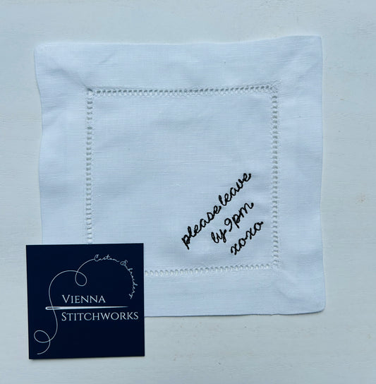 Please leave by 9pm Cocktail Napkins