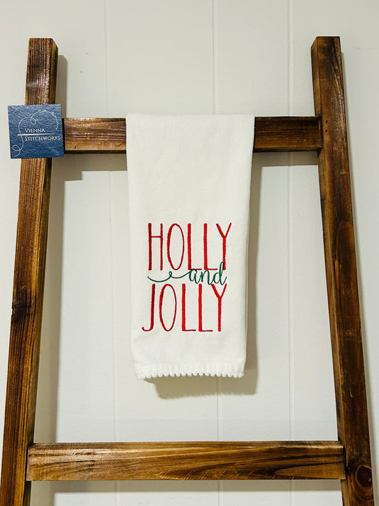 Holly and Jolly Kitchen Towel