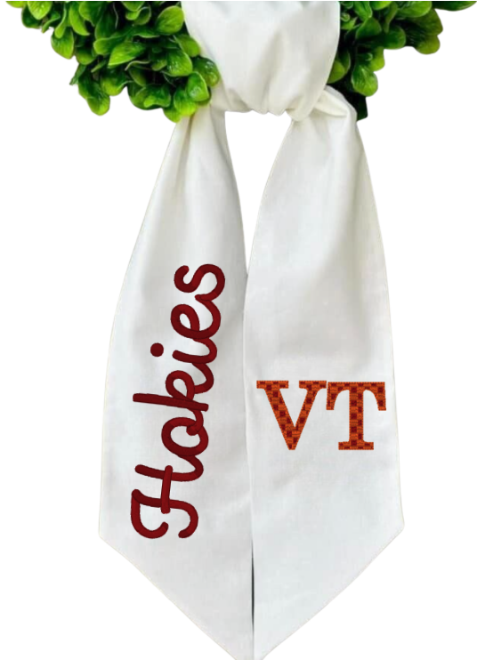Virginia Collegiate Wreath Sash