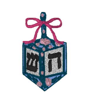 Seasonal Stitches - Dreidel with Bow