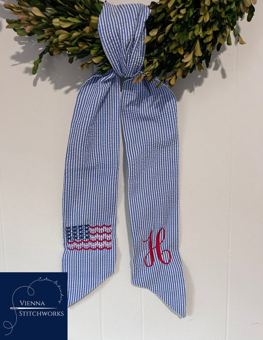 4th of July Wreath Sash