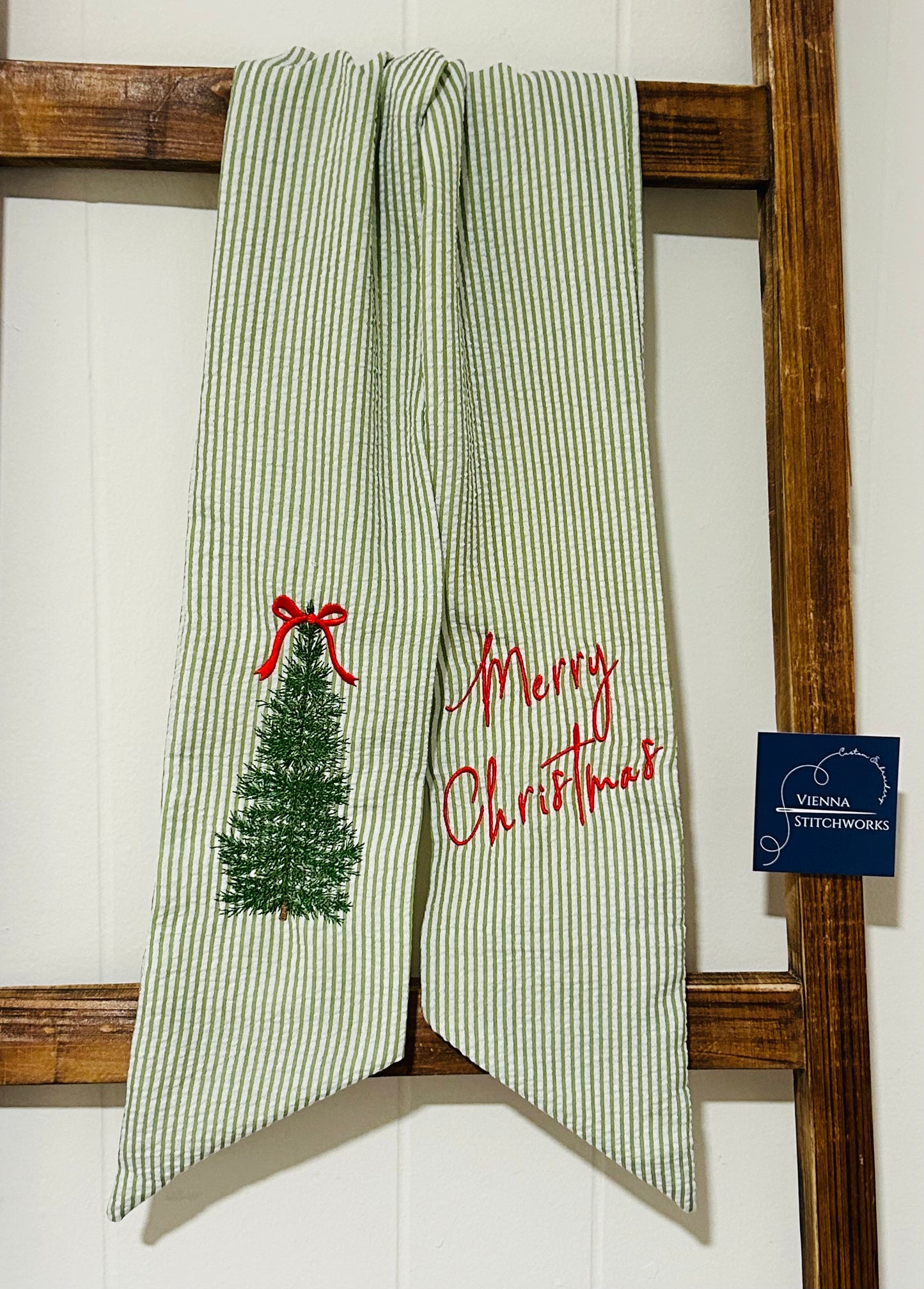 Christmas Wreath Sash