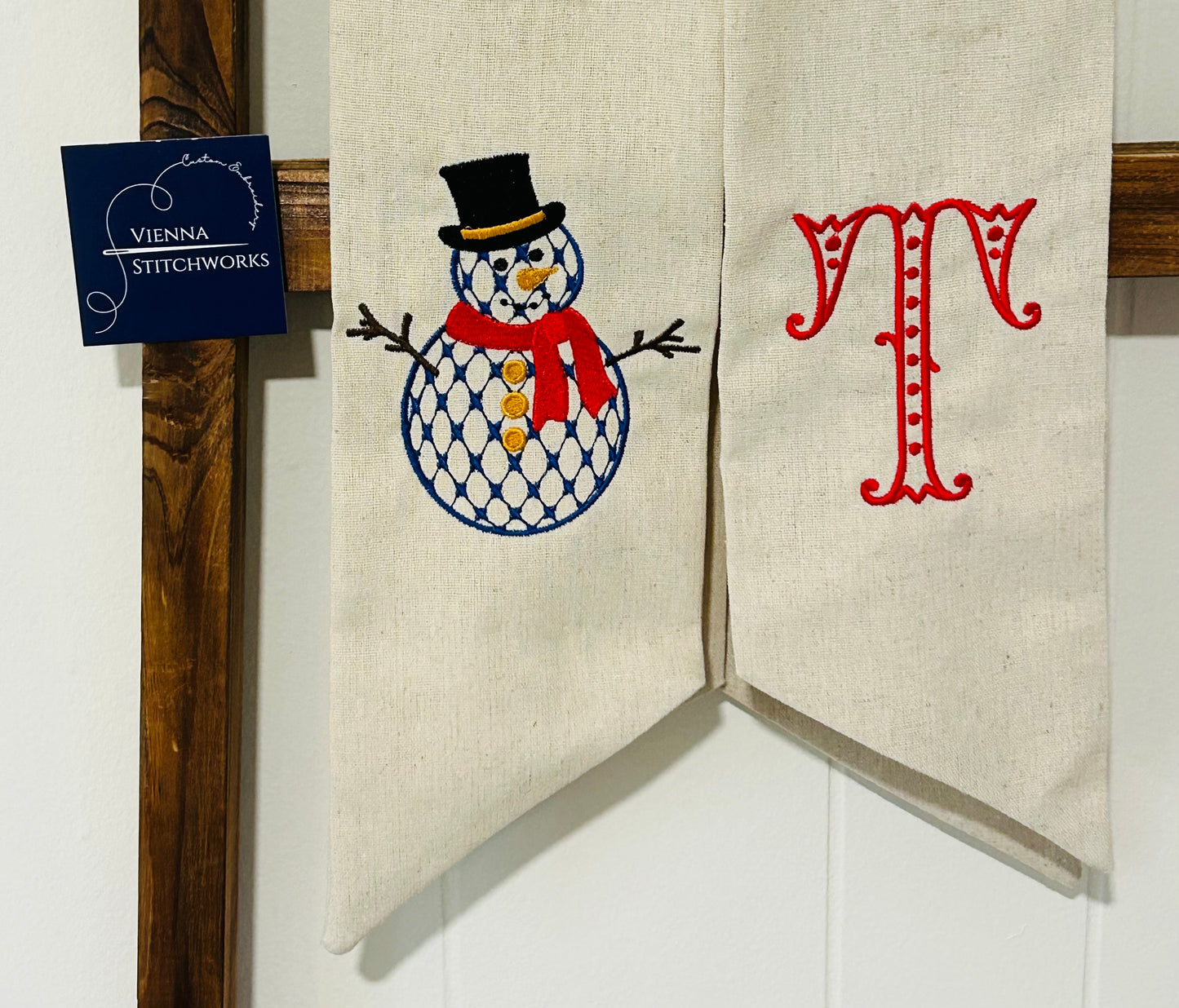 Christmas Wreath Sash